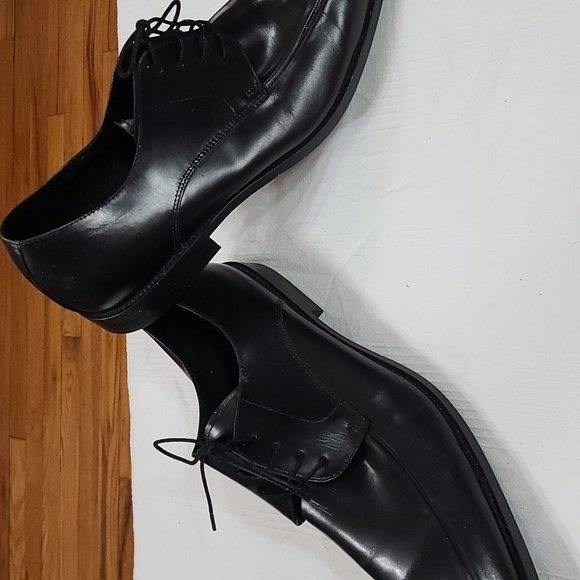 Kenneth Cole NY Techni-Cole Mens Dress Shoes Black Leather Laces Sz 13M EUC - Picture 8 of 12